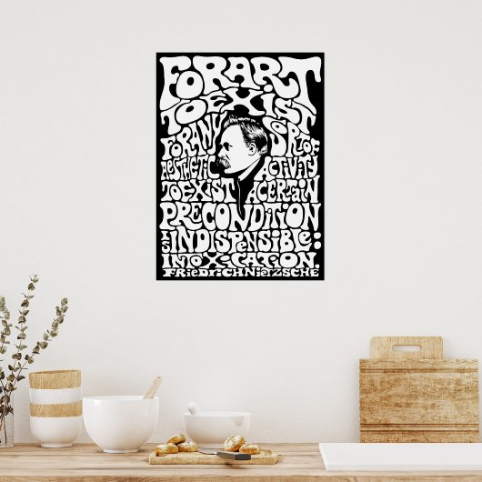 Nietzsche - Art Poster (Küche)