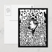 Nietzsche - Art Postkarte (Vorne/Hinten)