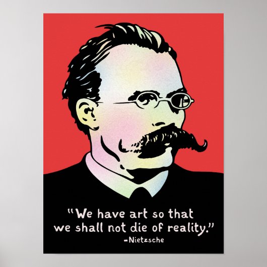 Nietzsche - Art v. Reality Poster (Vorne)