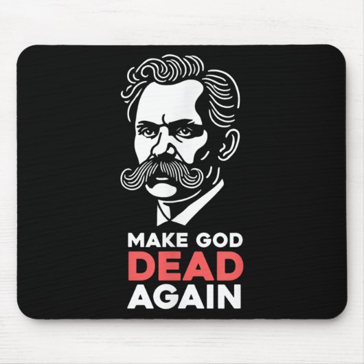 Nietzsche Atheist Philosophie A Mousepad (Vorne)