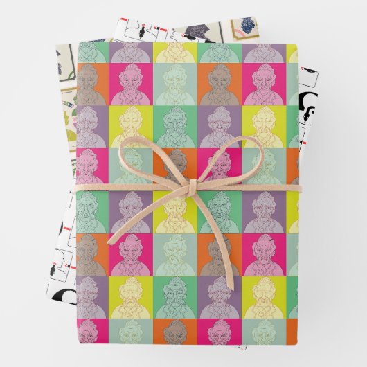 Nietzsche - Drei Designs Geschenkpapier Set (Beispiel)