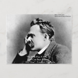 Nietzsche "Ein Warum" Weisheitszitate Geschenke &  Postkarte