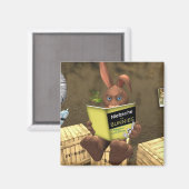 Nietzsche für Bunnies Tiny Nation Magnet (Vorderseite/Rückseite)