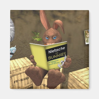 Nietzsche für Bunnies Tiny Nation Magnet