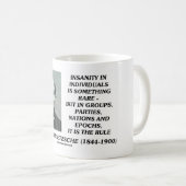 Nietzsche Geisteskrankheit selten im Kaffeetasse (VorderseiteRechts)
