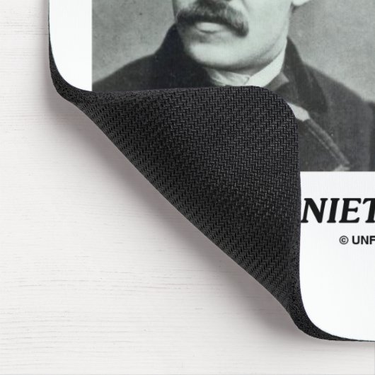 Nietzsche Insanity Selten in individuellem Zitat Mousepad (Ecke)