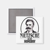 Nietzsche ist mein Homeboy Magnet (Vorderseite/Rückseite)