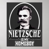 Nietzsche ist mein Homeboy Poster (Vorne)