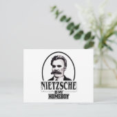 Nietzsche ist mein Homeboy Postkarte (Stehend Vorderseite)