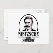 Nietzsche ist mein Homeboy Postkarte (Vorne/Hinten)
