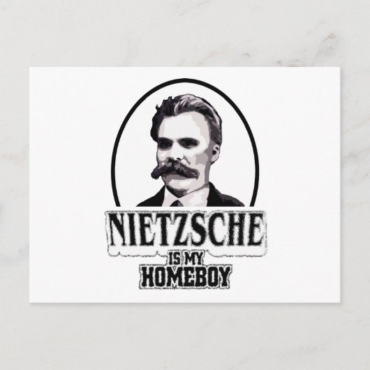 Nietzsche ist mein Homeboy Postkarte (Vorderseite)