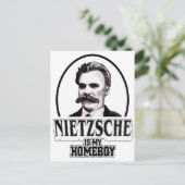 Nietzsche ist mein Homeboy Postkarte (Stehend Vorderseite)