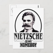 Nietzsche ist mein Homeboy Postkarte (Vorne/Hinten)
