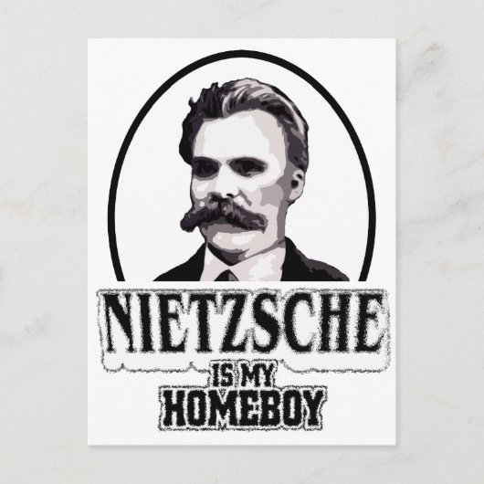 Nietzsche ist mein Homeboy Postkarte (Vorderseite)