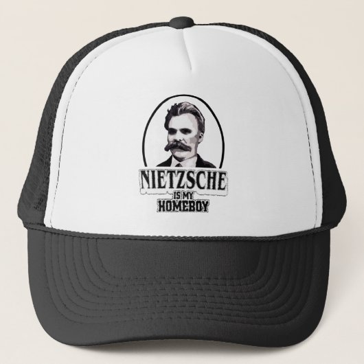 Nietzsche ist mein Homeboy Truckerkappe (Vorderseite)