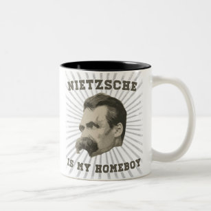 Nietzsche ist meine Homeboy-Tasse Zweifarbige Tasse