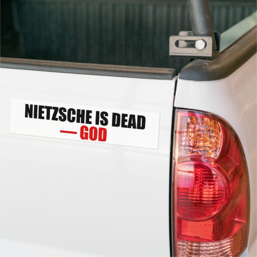 Nietzsche ist tot autoaufkleber (Auf Lkw)