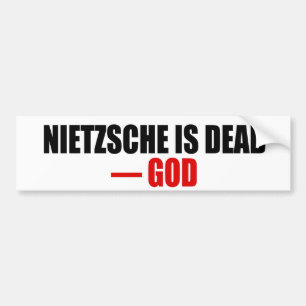 Nietzsche ist tot autoaufkleber