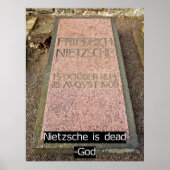 Nietzsche ist tot poster (Vorne)