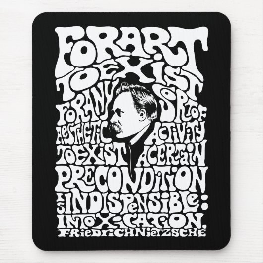 Nietzsche - Kunst Mousepad (Vorne)
