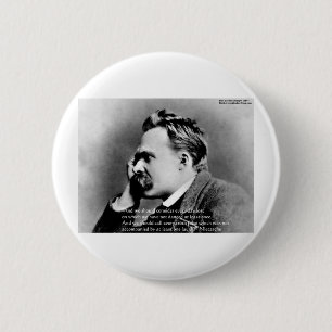Nietzsche "Lachen" Weisheit Zitat Geschenke T-Shir Button