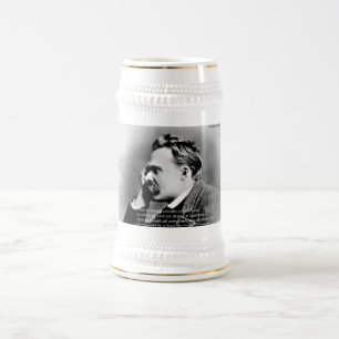 Nietzsche "Laugh" Wisdom Zitat Geschenke T-Shirts  Bierglas