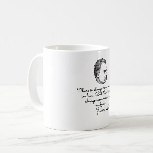 Nietzsche Philosoph Kaffeetasse (Vorderseite Links)