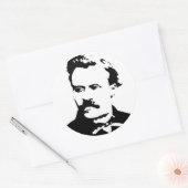 Nietzsche Picture Runder Aufkleber (Umschlag)