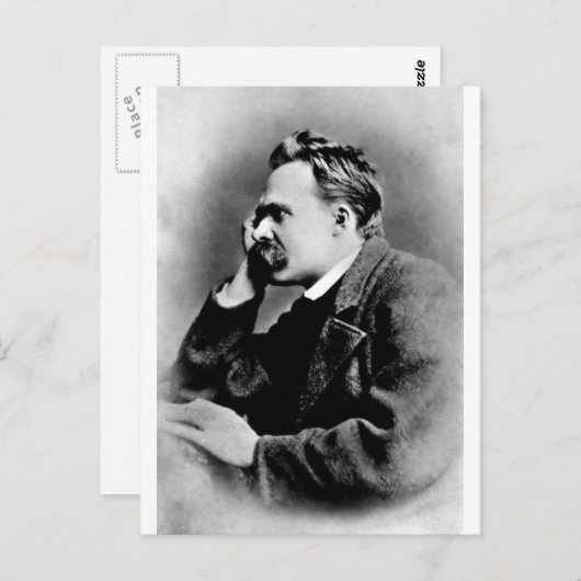 Nietzsche Postkarte (Vorne/Hinten)