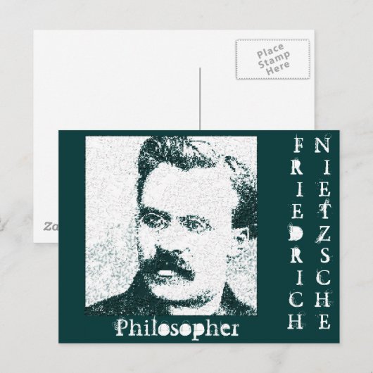 Nietzsche Postkarte (Vorne/Hinten)