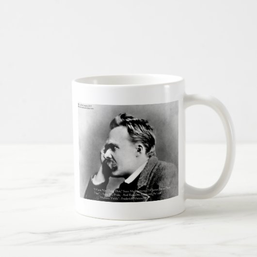 Nietzsche "Pride Vs Memory" - Biotopartikel/T-Shir Kaffeetasse (Rechts)