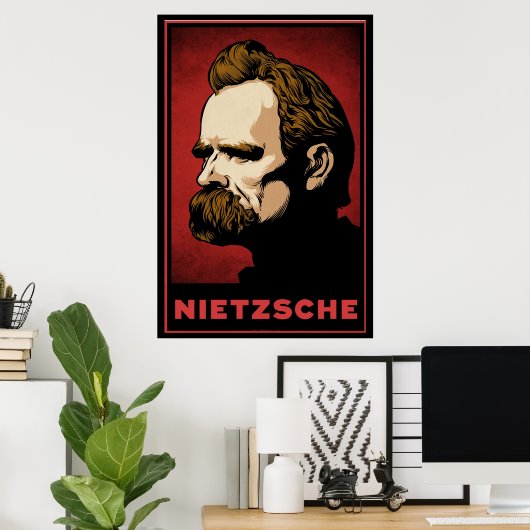 Nietzsche Print Poster (Heimbüro)