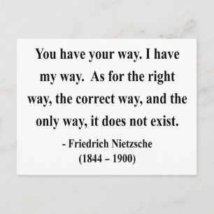 Nietzsche Quote 1a Postkarte