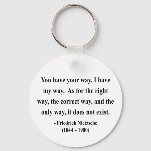 Nietzsche Quote 1a Schlüsselanhänger (Vorderseite)