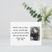 Nietzsche Quote 1b Postkarte (Stehend Vorderseite)