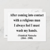 Nietzsche Quote 3a Postkarte (Vorne/Hinten)