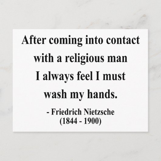 Nietzsche Quote 3a Postkarte (Vorderseite)
