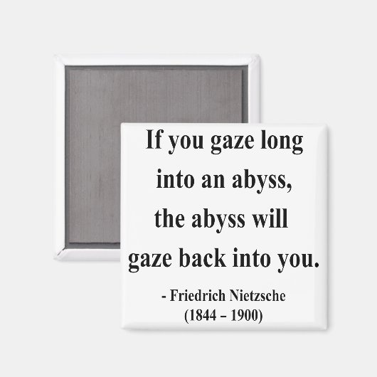 Nietzsche Quote 4a Magnet (Vorderseite/Rückseite)
