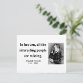 Nietzsche Quote 4b Postkarte (Stehend Vorderseite)