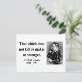 Nietzsche Quote 5b Postkarte (Stehend Vorderseite)