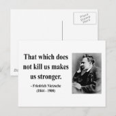 Nietzsche Quote 5b Postkarte (Vorne/Hinten)