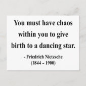 Nietzsche Quote 6a Postkarte (Vorderseite)