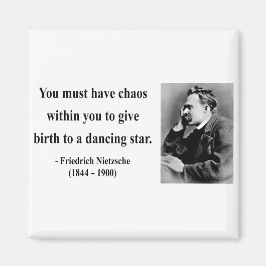 Nietzsche Quote 6b Magnet (Vorne)