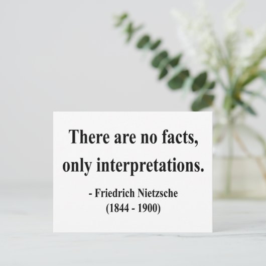 Nietzsche Quote 9a Postkarte (Stehend Vorderseite)