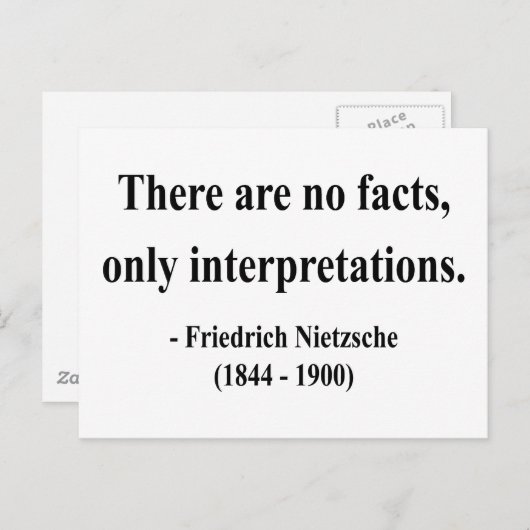Nietzsche Quote 9a Postkarte (Vorne/Hinten)