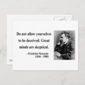 Nietzsche Quote 9b Postkarte (Vorne/Hinten)