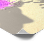 Nietzsche Quote Cartoon Er, der gegen Monster kämp Poster (Ecke)