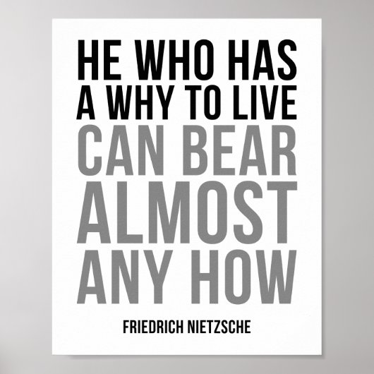 Nietzsche Quotes Poster (Vorne)