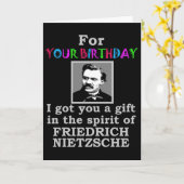 Nietzsche Spaß Birthday Karte (Gelbe Blume)
