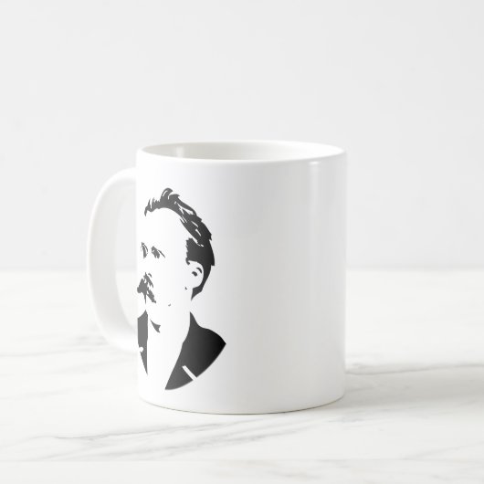 Nietzsche stellen gegenüber kaffeetasse (Vorderseite Links)